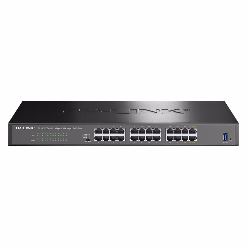 普联 TP-LINK  24口全千兆云管理PoE交换机 TL-SG2024MP