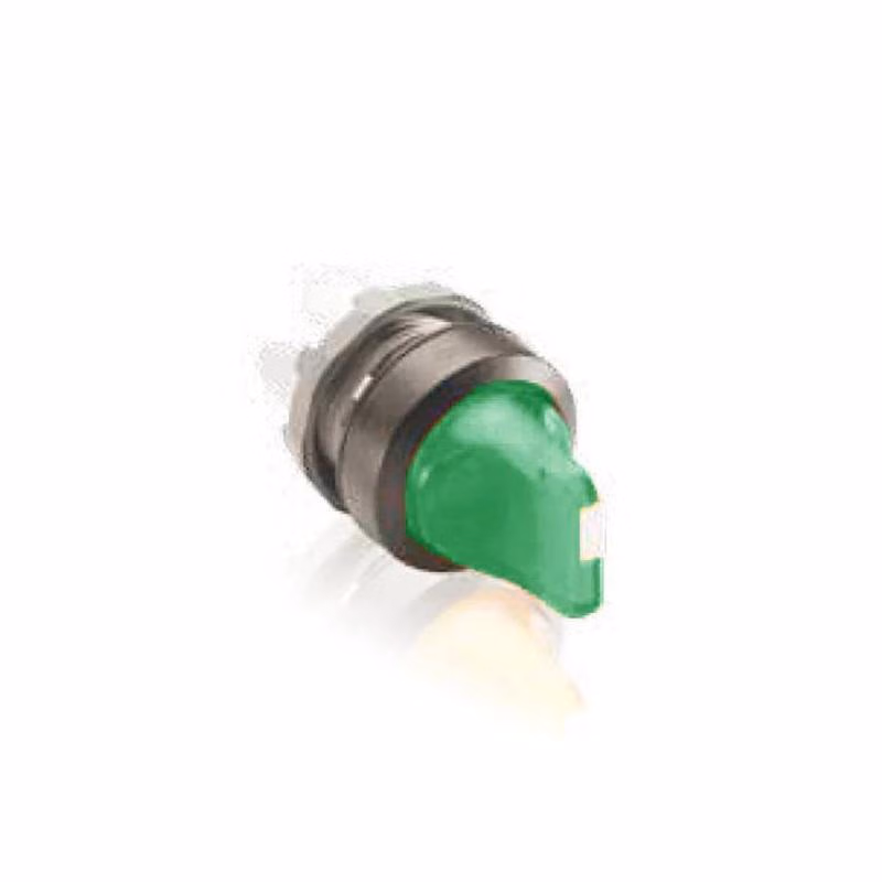 M3SS1-11G | ABB M3SS三位置选择开关操作头部（带灯型）,绿色