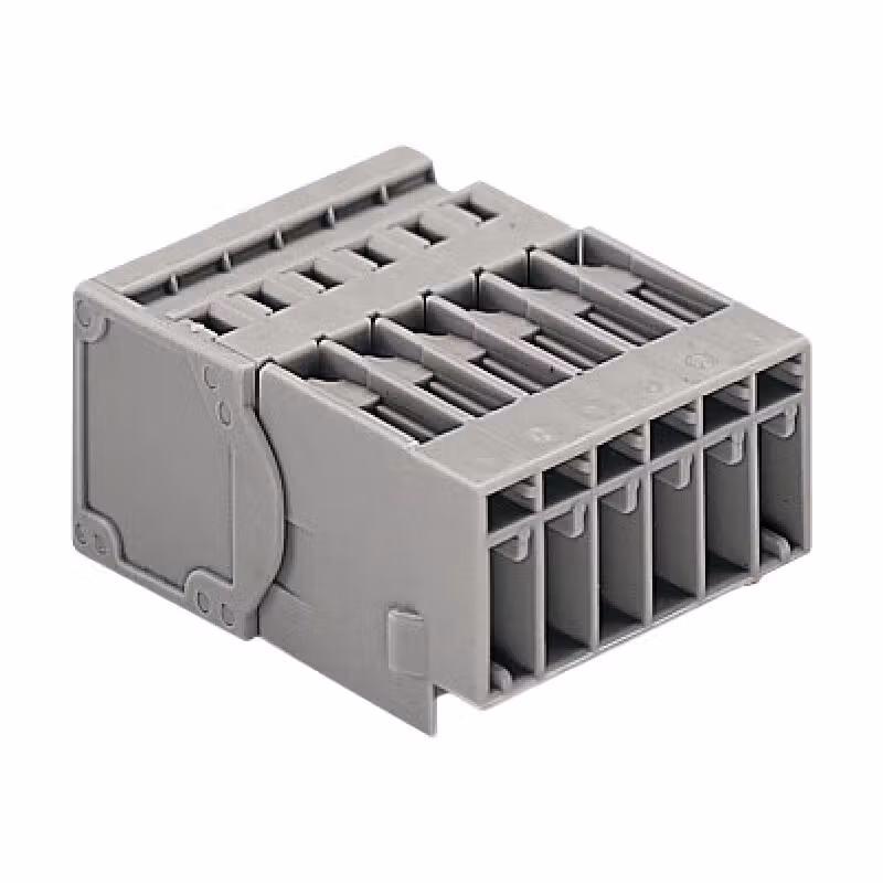769-604 | 万可(WAGO) 1线针型连接器,4mm²,焊针间距5mm,4极,灰色
