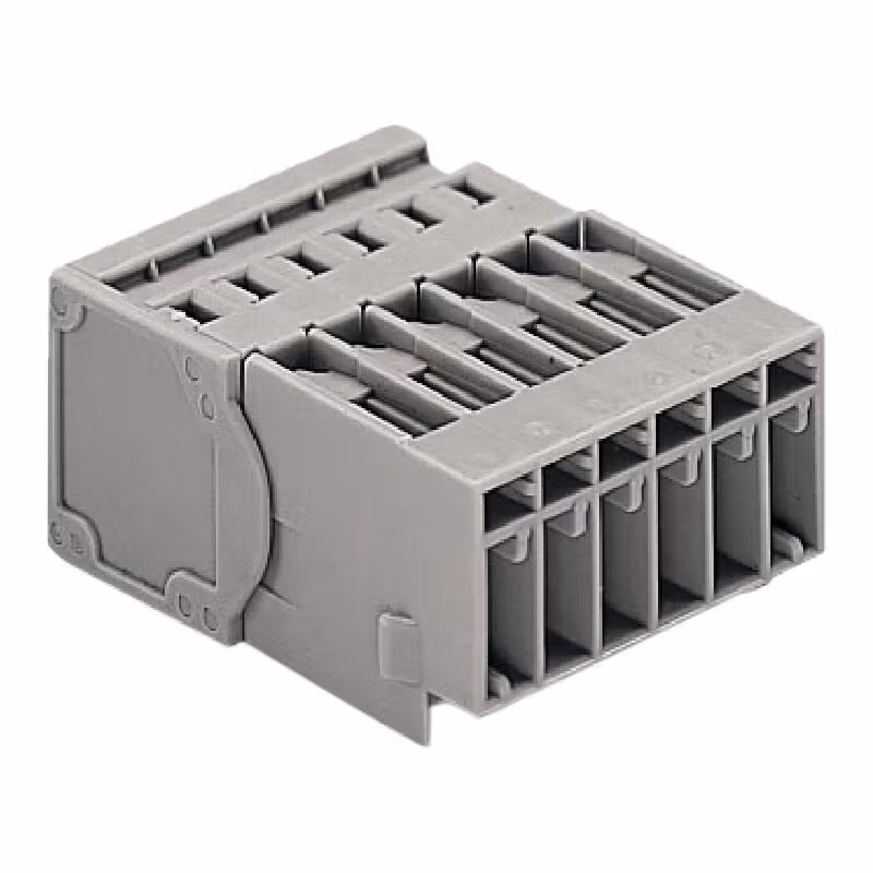 769-603/001-000 | 万可(WAGO) 1线针型连接器,固定销钉,4mm²,焊针间距5mm,3极,灰色