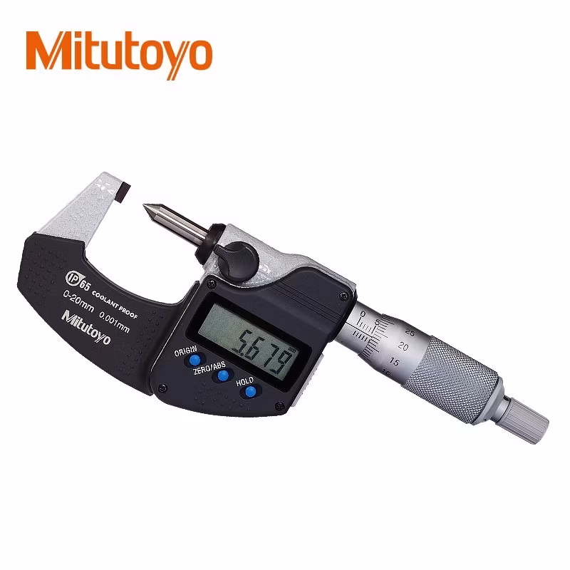 三丰（Mitutoyo） 数显压接高度千分尺夹钳高测量高精度 342-271-30 0-20/0.001mm/±3μm  1电池