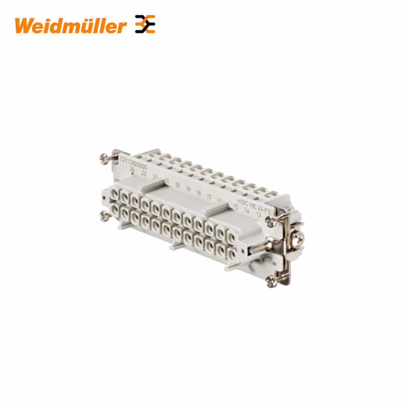 HDC HE 24 FS | 魏德米勒 HDC-插芯,插座,500V,16A,回路数:24,螺钉联接,产品外形尺寸:8