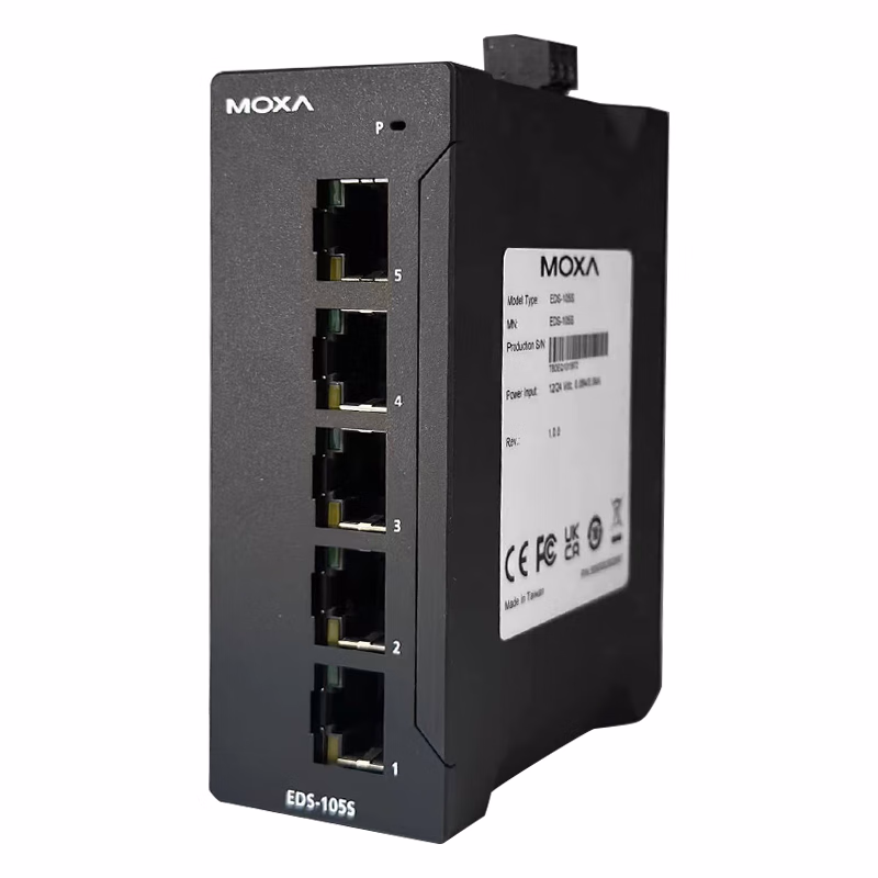 EDS-105S | 摩莎(MOXA) 5端口非网管型工业以太网交换机
