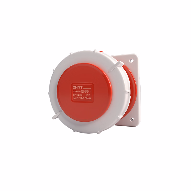 ZTP-3352-5-63A | 正泰 IP67暗装插座5*63A