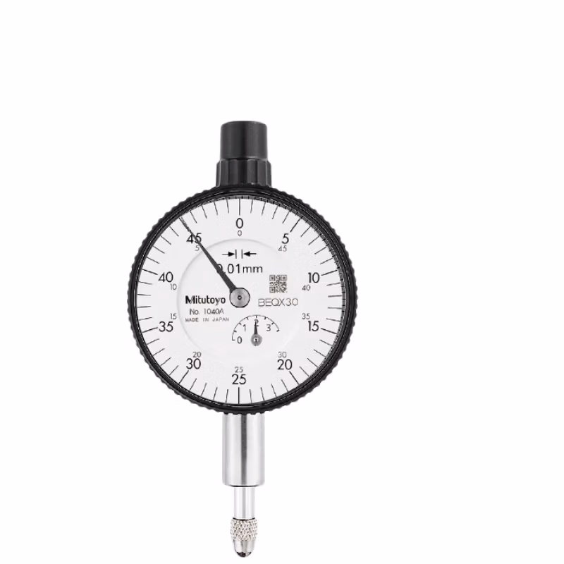三丰（Mitutoyo）百分表 高精度0.01指针式指示表 日本原装进口 2046AB/0-10mm/13μm平形后盖