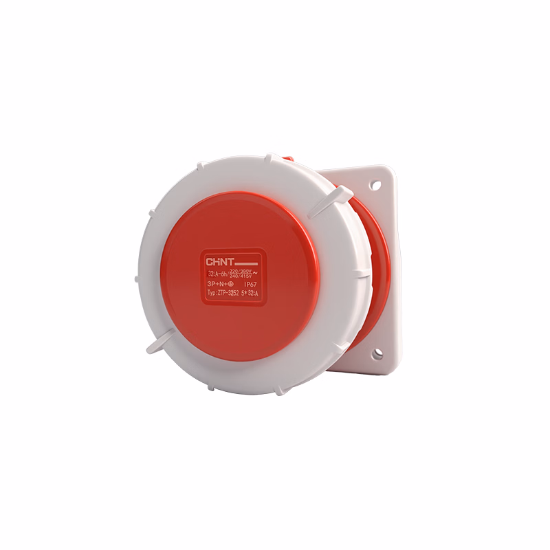 ZTP-3252-5-32A | 正泰 IP67暗装插座5*32A