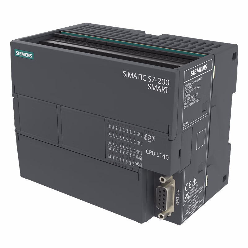 西门子 S7-200 SMART CPU ST40 标准型CPU模块，DC/DC/DC，24路输入/16路输出，保内不涂码
