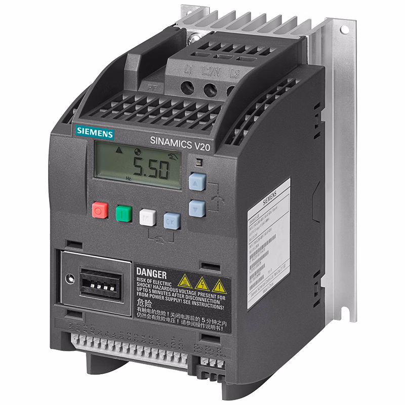 0.55kW/1.7A，无滤波器，3AC，FSA | 西门子 V20变频器
