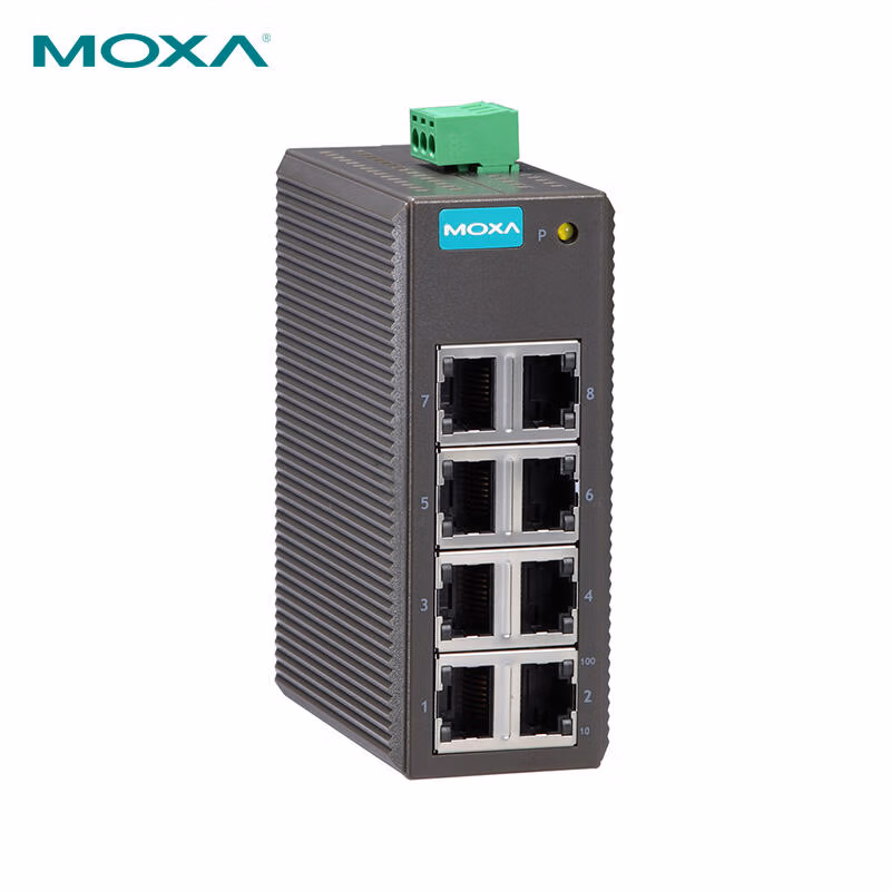 EDS-208 | 摩莎（MOXA） 8口非网管百兆工业以太网交换机