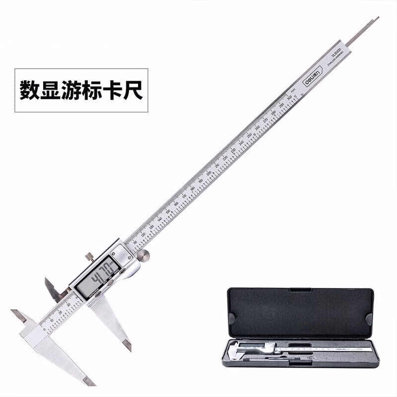 DL91300（新旧交替，随机发货） | 得力工具 数显卡尺(银)300mm