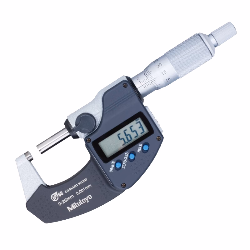 三丰（Mitutoyo）数显千分尺 293-240-30/IP65/0-25mm公制1颗电池 数显外径千分尺高精度IP65  日本原装进口