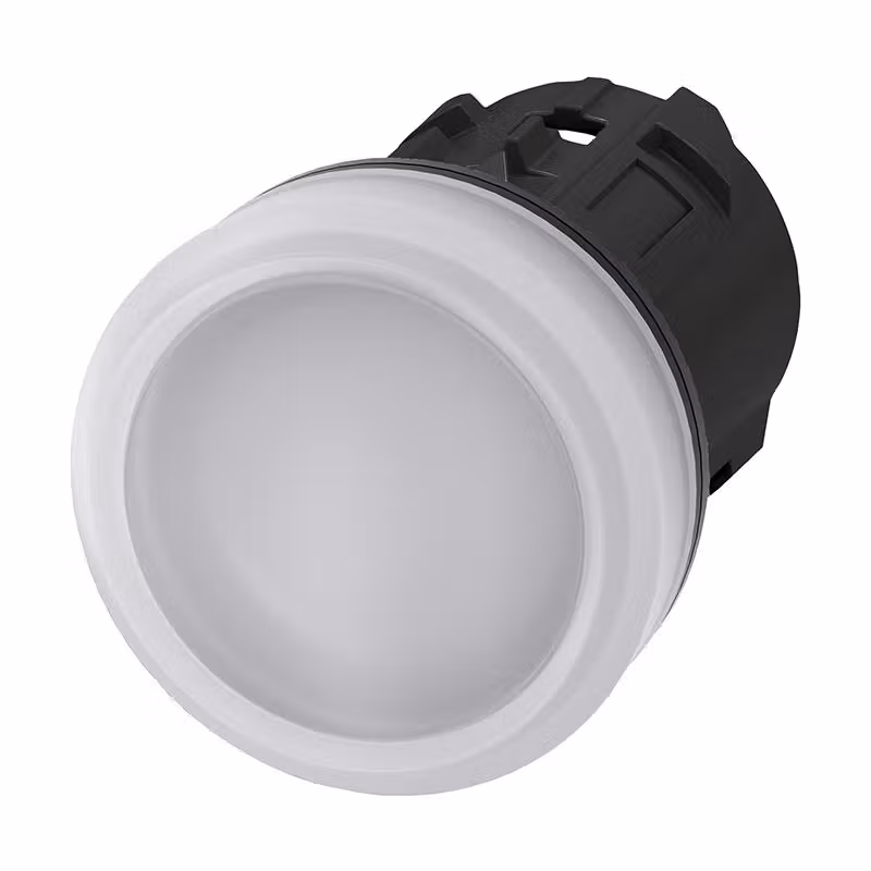 3SU10016AA600AA0 | 西门子 指示灯头,22mm,圆形,塑料,白色,透镜,平滑
