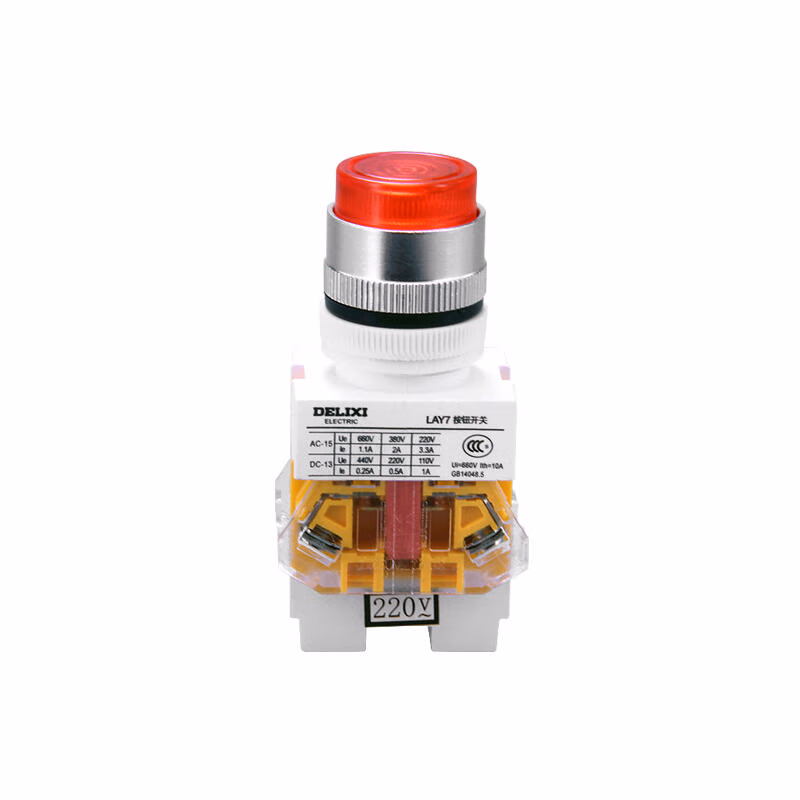 LAY7-11D 24V LED 红 | 德力西电气 按钮开关