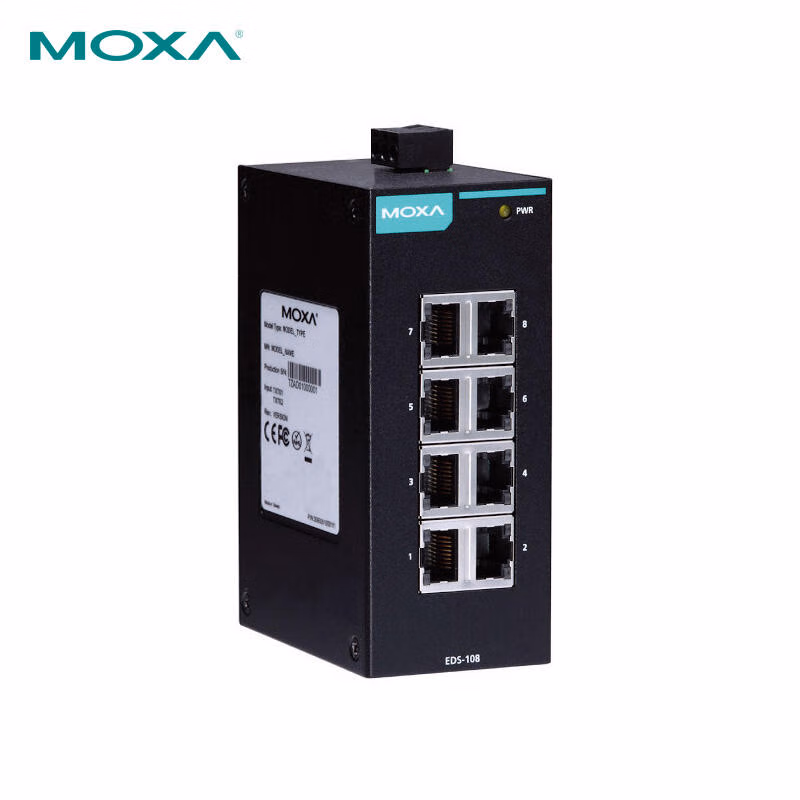 EDS-108 | 摩莎（MOXA） 8口非网管百兆工业以太网交换机