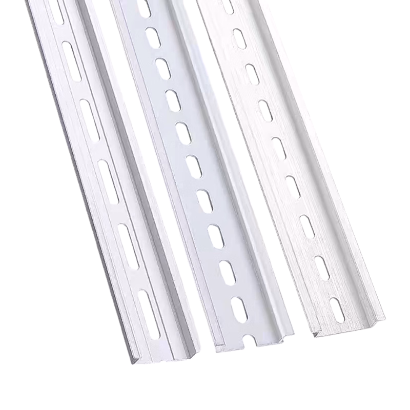 CHFRPU氧化铝国标C45空气开关导轨条U型卡槽 实厚1.2mm宽35mm高7.5mm  孔径4.2*12mm 一根价