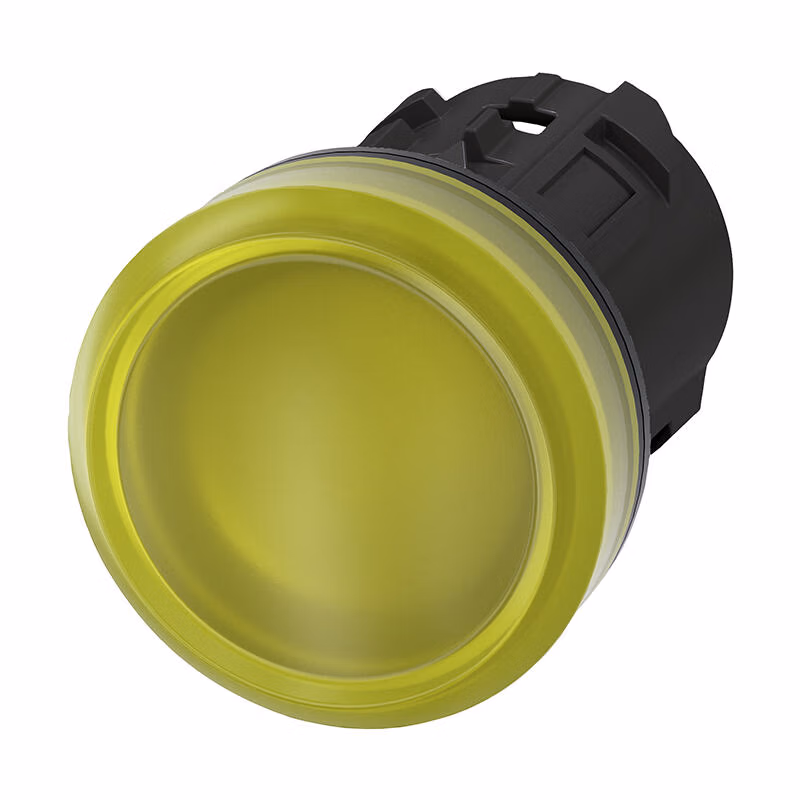 3SU10016AA300AA0 | 西门子 指示灯头,22mm,圆形,塑料,黄色,透镜,平滑