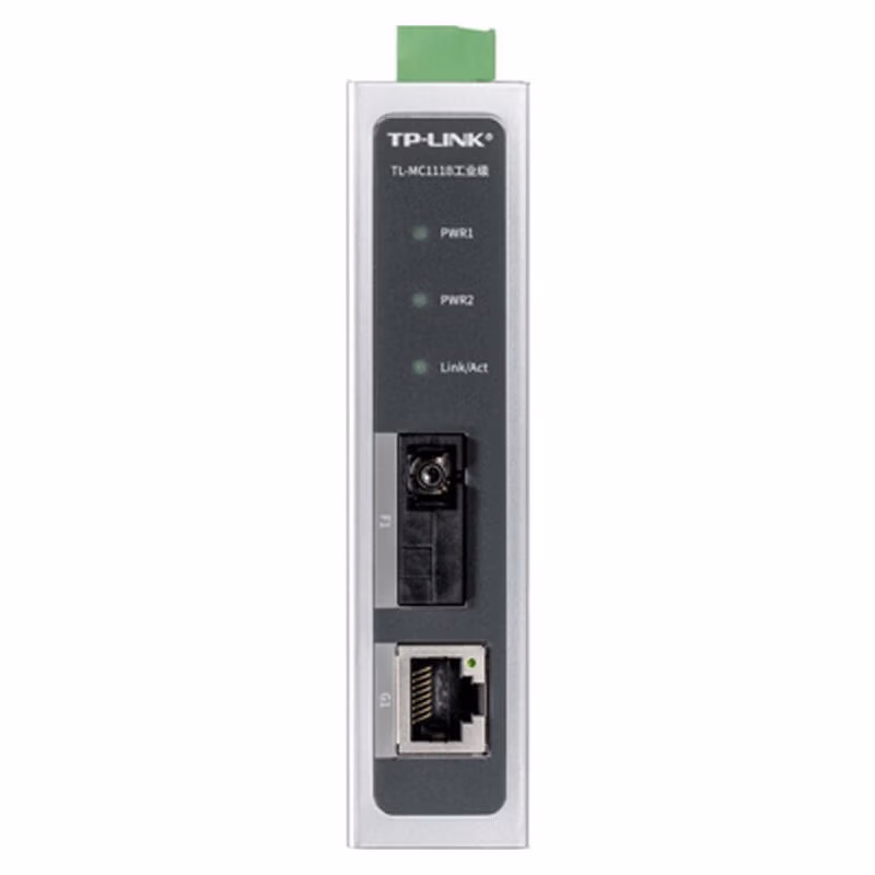 TL-MC111B工业级 | TP-LINK/普联 工业级光纤收发器,百兆单模单纤,20KM,1个,百兆,SC口,1个,百兆,RJ45口