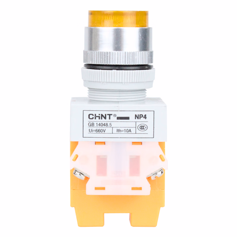 NP4-11DZS 黄 24V LED | 正泰 带灯自锁高钮