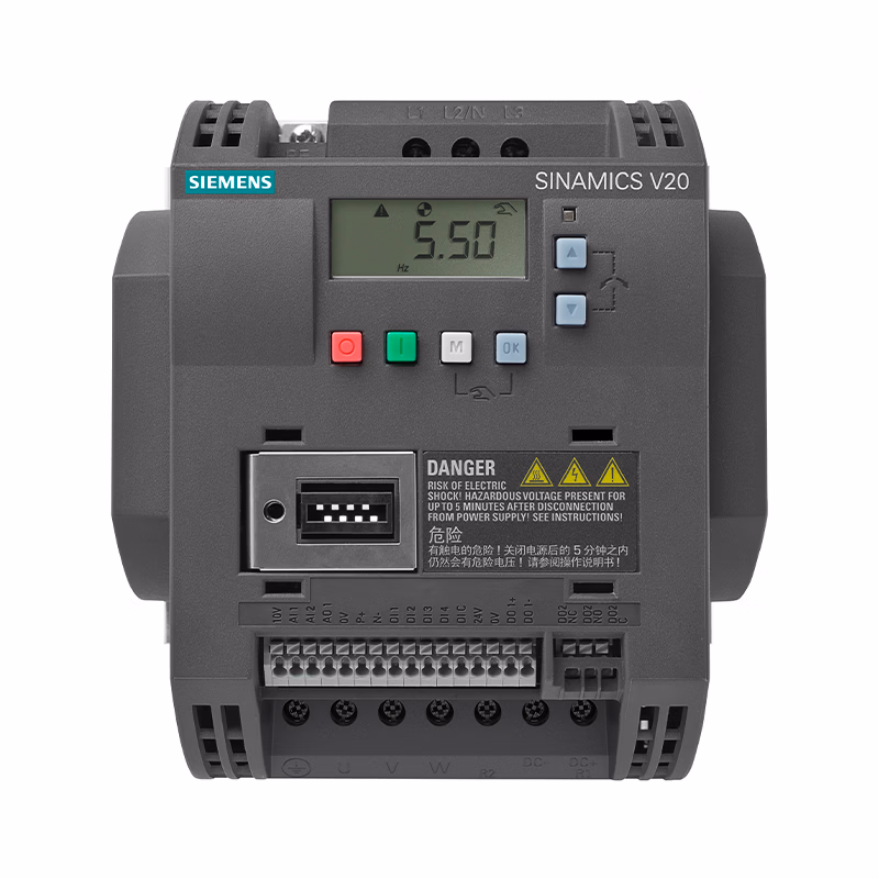 1.5kW/4.1A,无滤波器,3AC,FSA | 西门子 V20变频器
