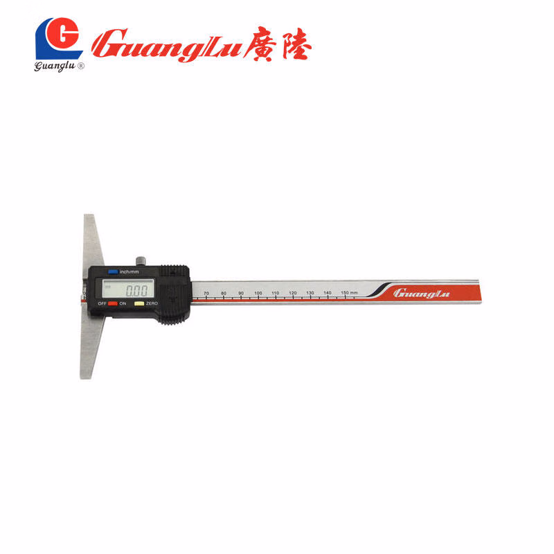 121-105 | 广陆 数显深度卡尺,量程:0-500
