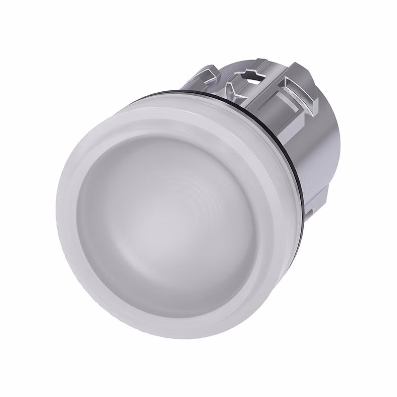 3SU10516AA600AA0 | 西门子 指示灯头,22mm,圆形,金属,高光,白色,透镜,平滑