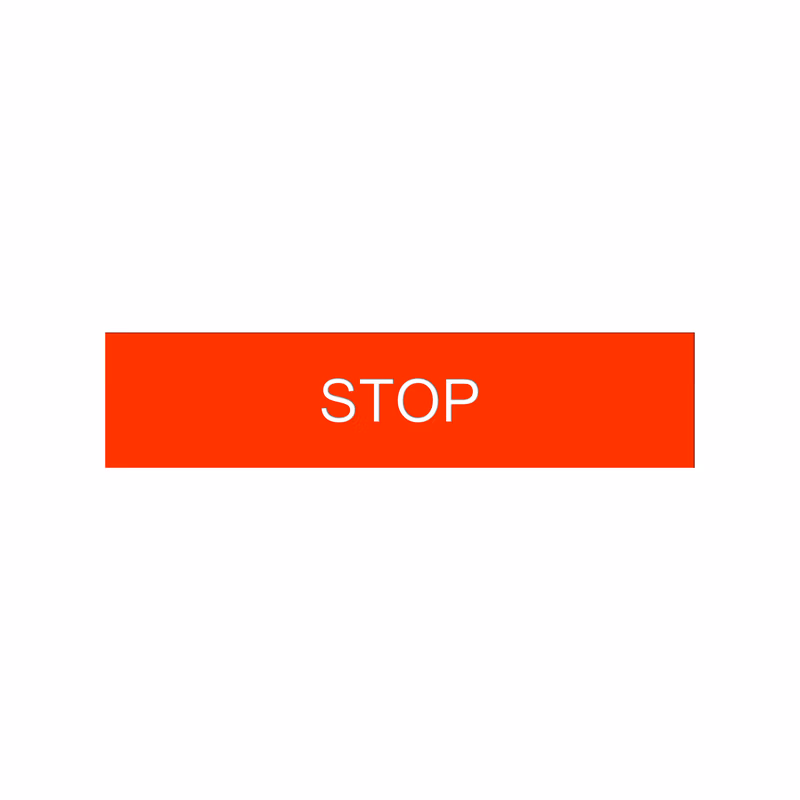 ZBY02304C | 施耐德电气 国产 XB2B系列8*27 标签(STOP)