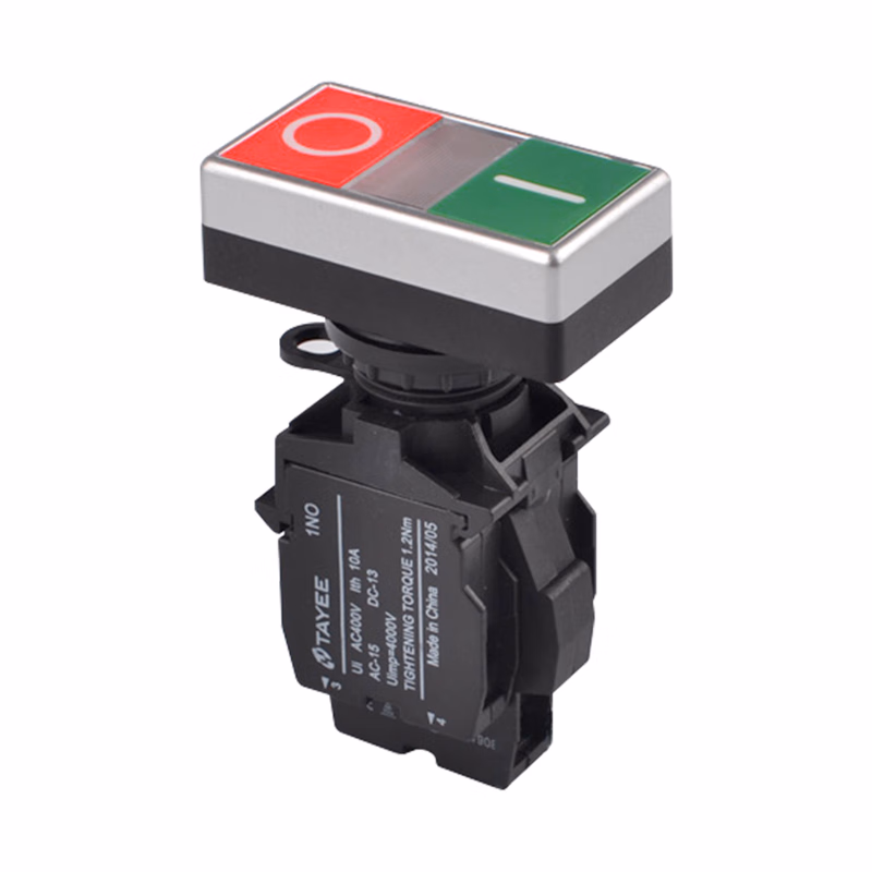 LA42HD-11/AC220V/RG | 上海天逸电器 长方形双位按钮,红绿色,带灯