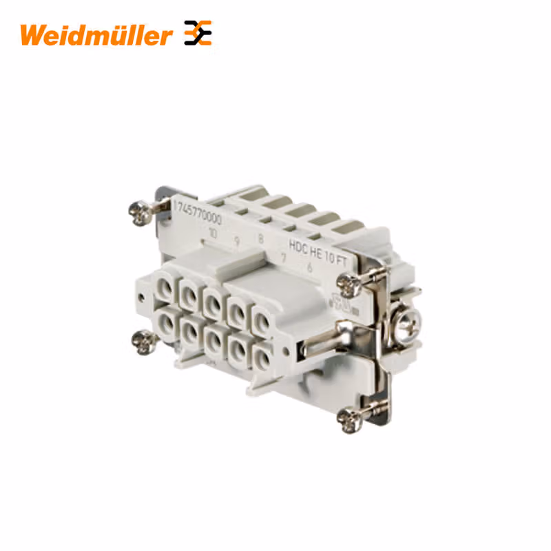 HDC HE 10 FT | 魏德米勒 HDC-插芯,插座,500V,16A,回路数:10,弹片联接,产品外形尺寸:4