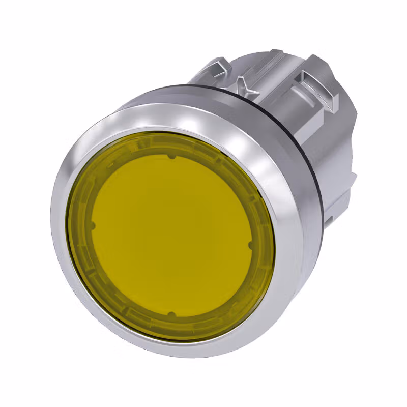 3SU10510AB300AA0 | 西门子 发光按钮,22mm,圆形,金属,高光,黄色,按钮,平,键控式