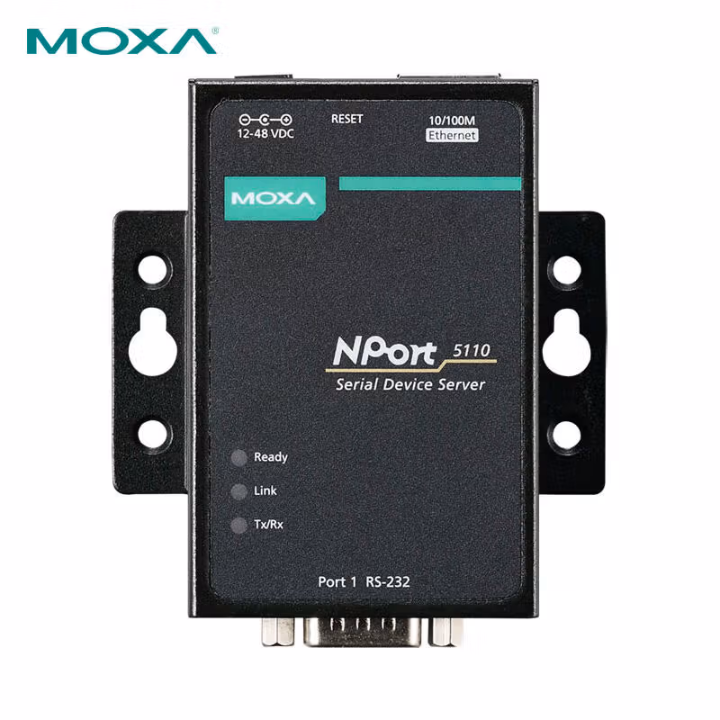 NPORT 5110 | 摩莎（MOXA） 1口RS-232串口设备联网服务器，0 ~ 55 °C工作温度