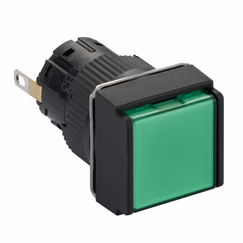 XB6ECV3BF | 施耐德电气 指示灯,方形,绿色,带24V LED