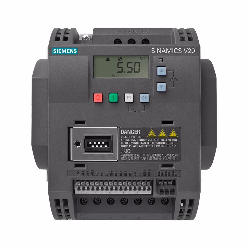 西门子 V20变频器,7.5kW/16.5A,无滤波器,3AC,FSA