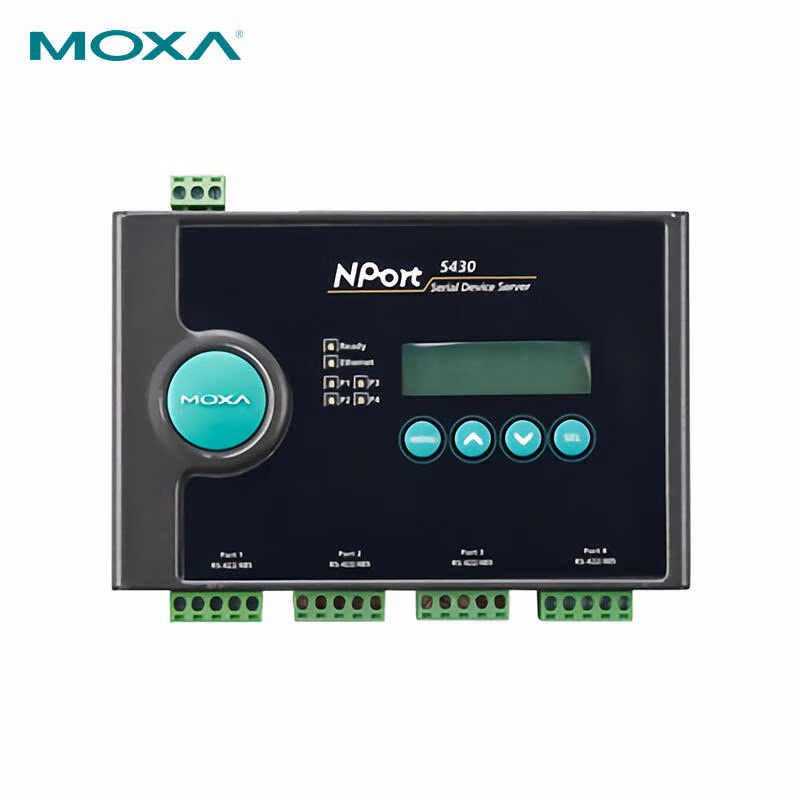 NPort 5430 | 摩莎（MOXA） 4口RS-422/485串口设备联网服务器，0 ~ 55 °C工作温度