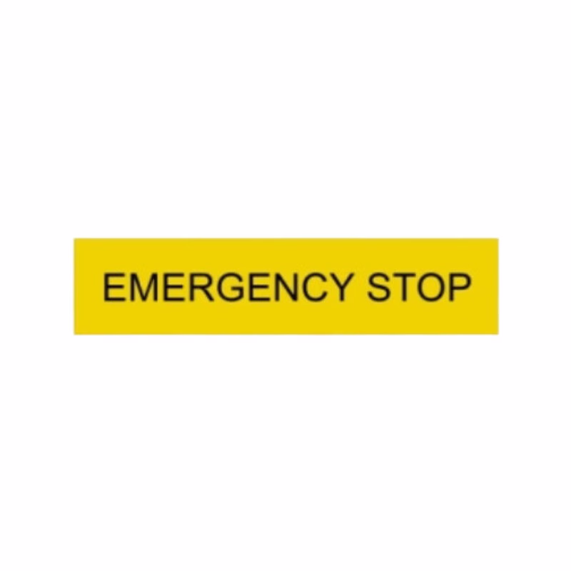 ZBY04330C | 施耐德电气 国产 XB2B系列8*27 标签(EMERGENCY STOP)