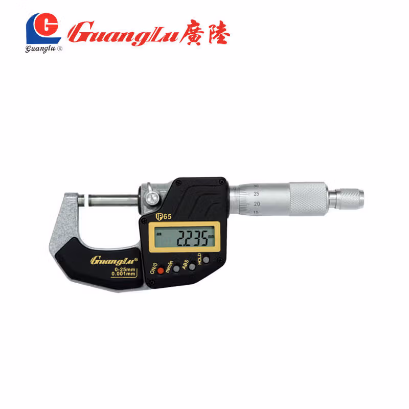 211-701 | 广陆 IP65防水数显千分尺,量程:0-25