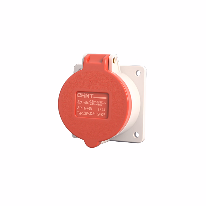 ZTP-3251-5-32A | 正泰 IP44暗装插座5*32A