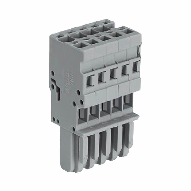 769-107 | 万可(WAGO) 1线孔型插头,4mm²,额定电流32A,弹簧连接,7极