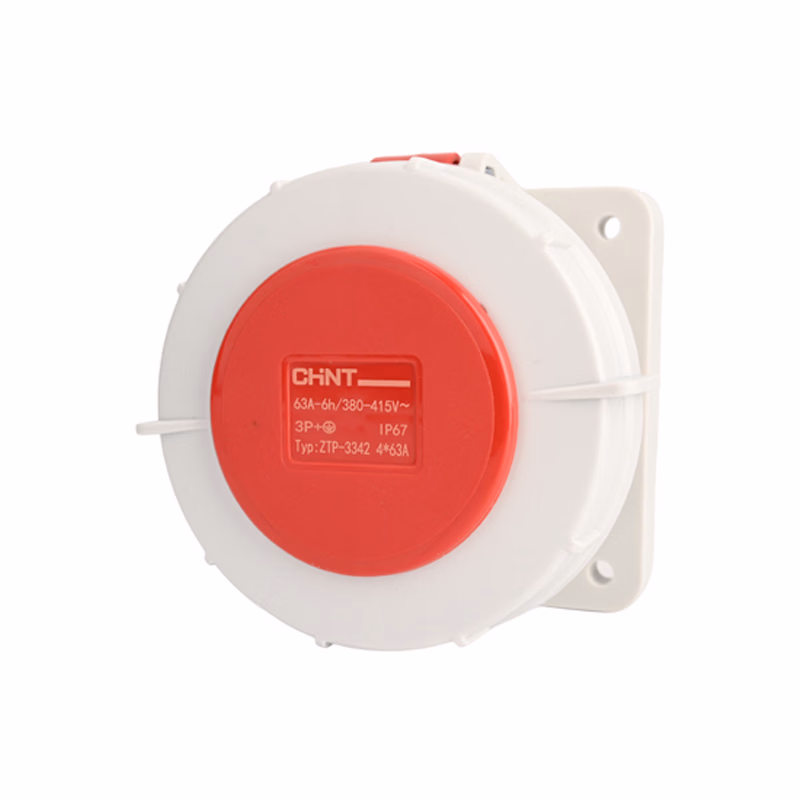 ZTP-3342-4-63A | 正泰 IP67暗装插座4*63A