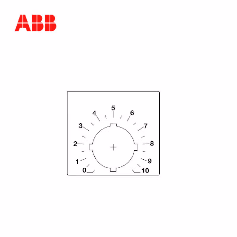 LEGEND PLATE for potentiometer | ABB 标牌(铝)