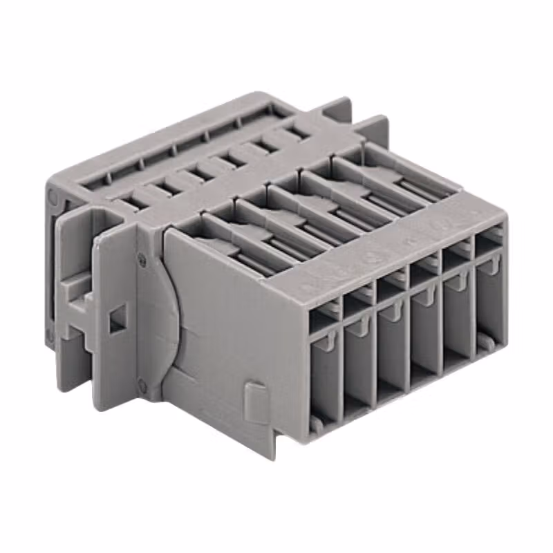 769-603/002-000 | 万可(WAGO) 1线针型连接器,夹持槽,4mm²,焊针间距5mm,3极,灰色