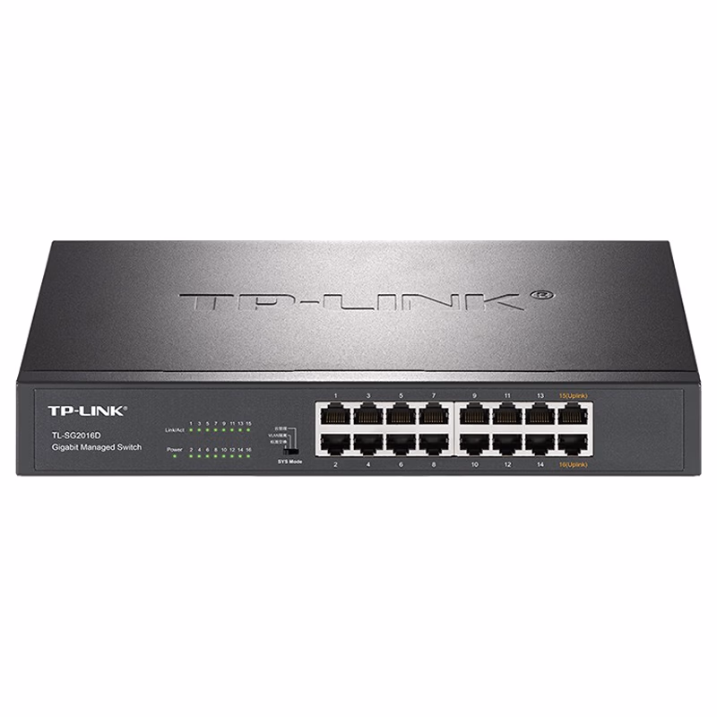 TL-SG2016D | 普联 TP-LINK 云交换 16口全千兆Web网管 云管理交换机 企业级交换器 监控网络网线分线器 分流器