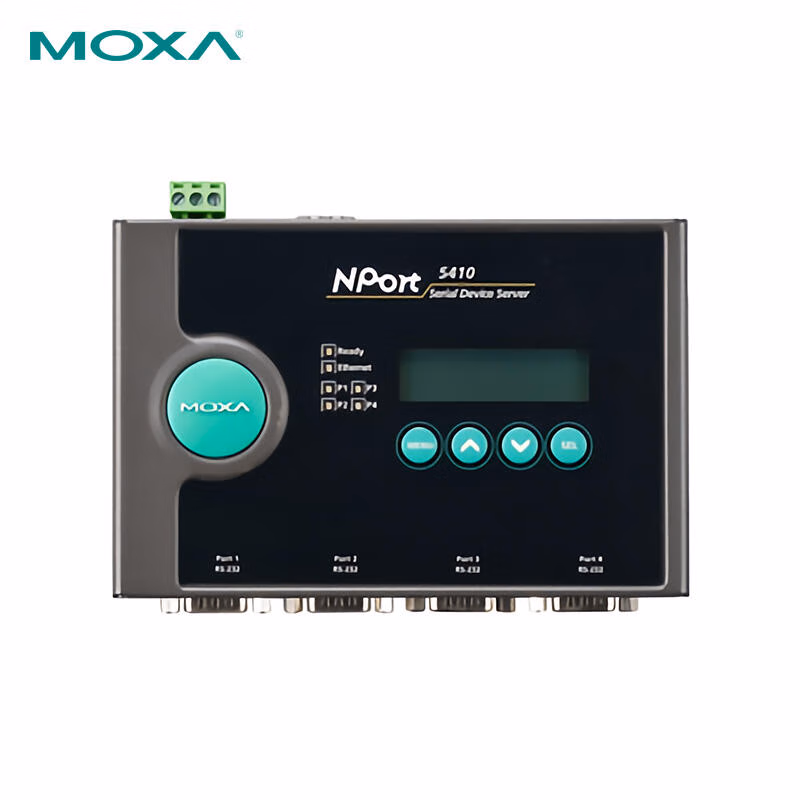 NPort 5410 | 摩莎(MOXA) 4口RS-232串口设备联网服务器,0 ~ 55 °C工作温度