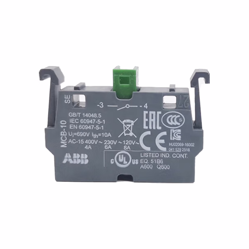 MCB-10 国产 | ABB 模块化按钮指示灯附件(一常开触点)