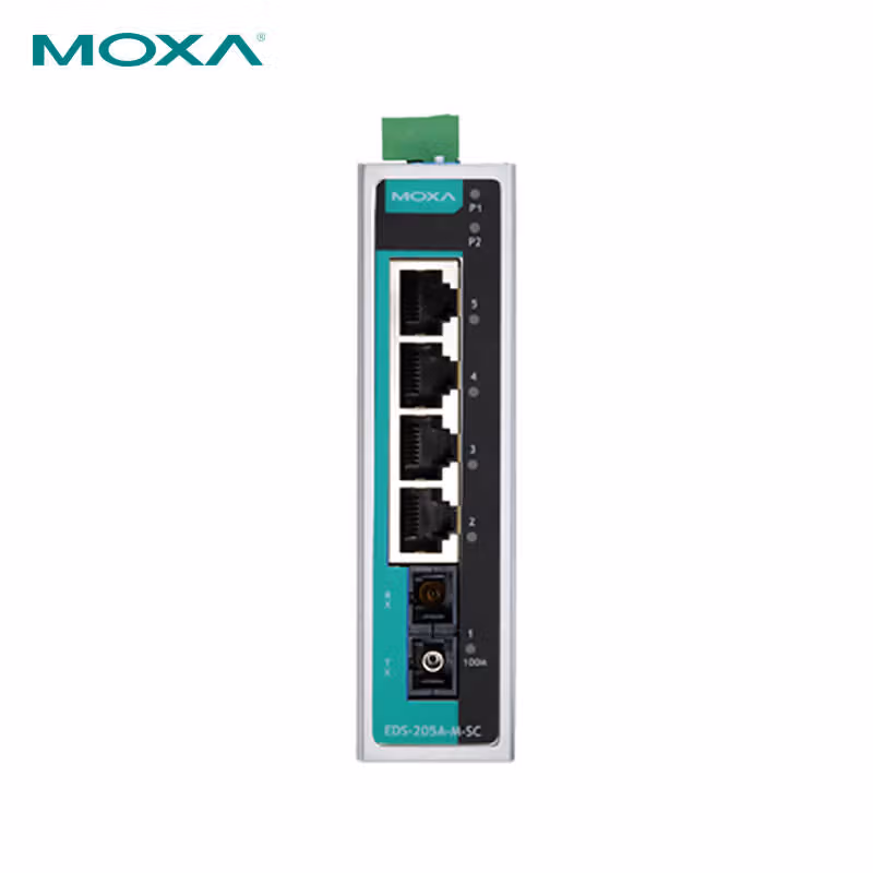 EDS-205A-M-SC | 摩莎（MOXA） 5口非网管百兆工业以太网交换机含一个多模光口