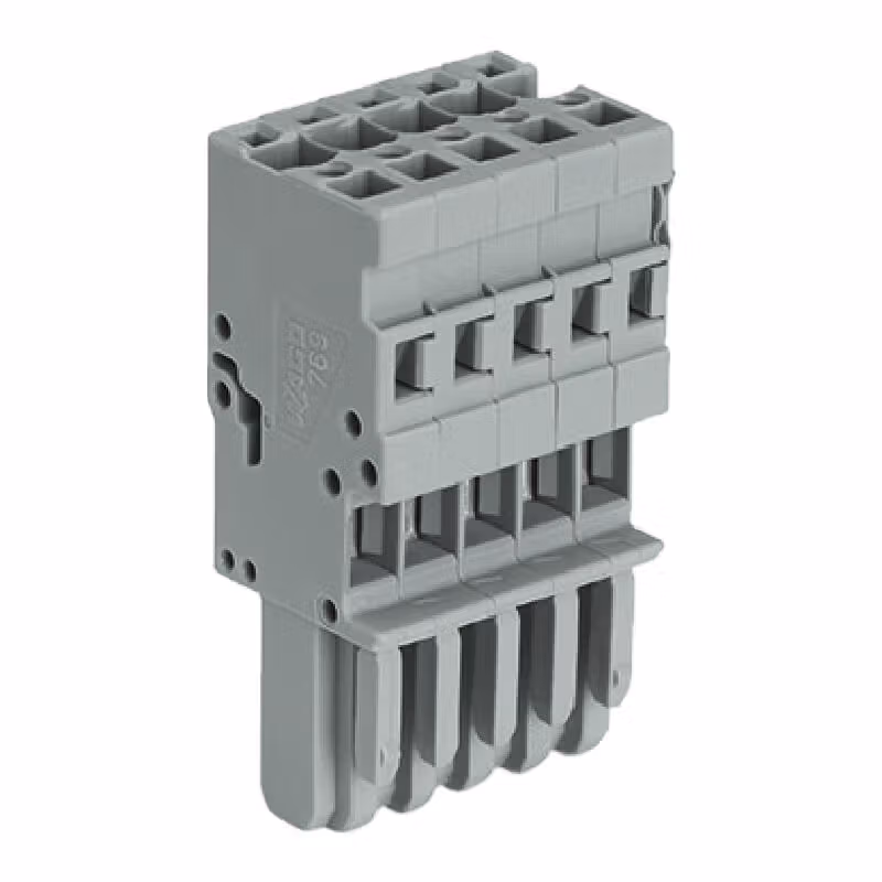 769-111 | 万可(WAGO) 1线孔型插头,4mm²,额定电流32A,弹簧连接,11极