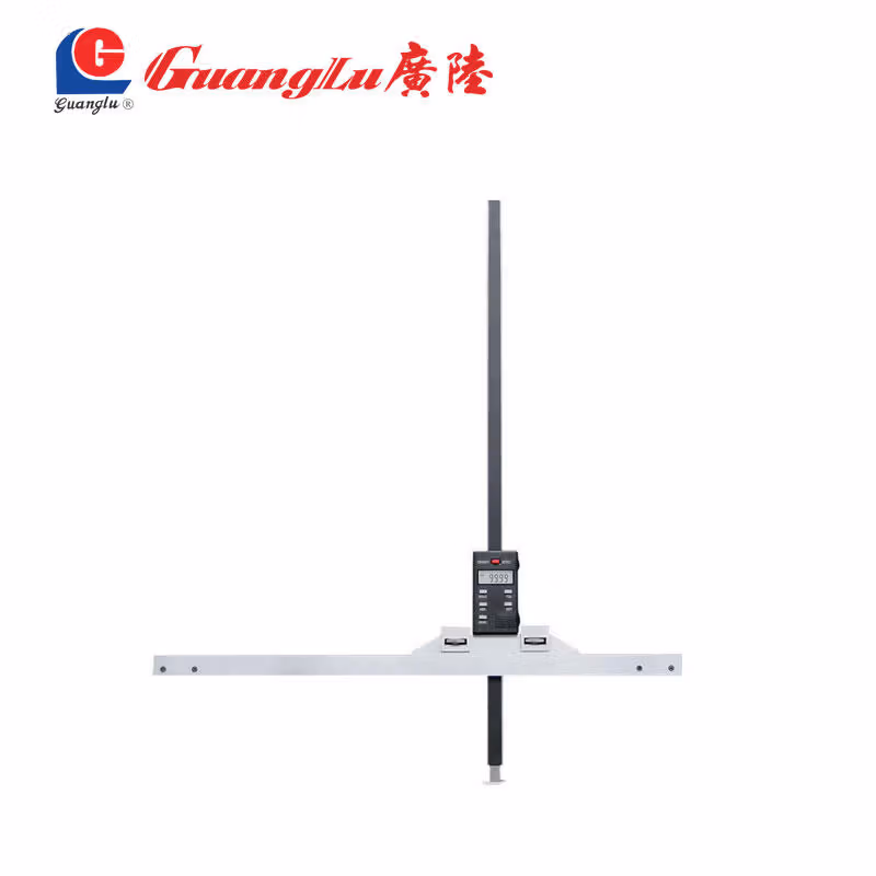 124-105 | 广陆 可调节加宽基面数显深度卡尺,量程:0-500