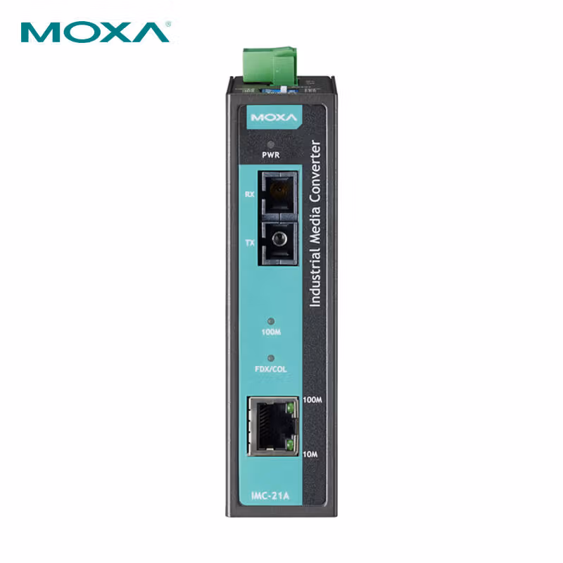 IMC-21A-M-SC | 摩莎(MOXA) 工业级10/100BaseT(X) 转100BaseFX 光电转换器, 多模, SC 接口, 金属外壳