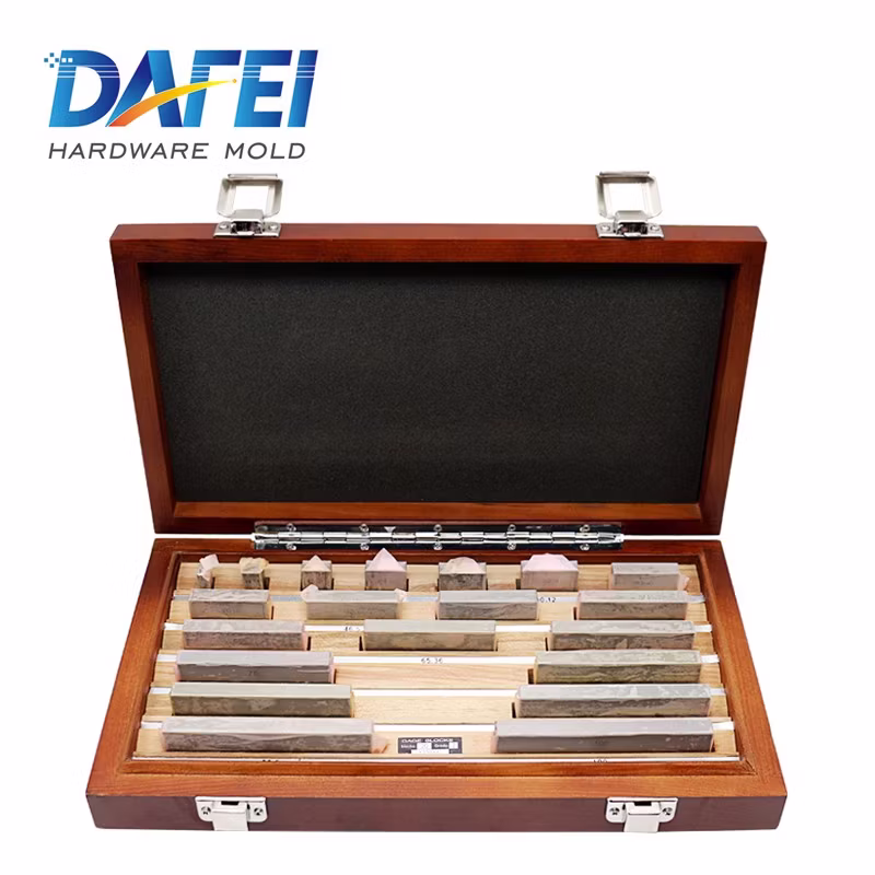 DAFEI卡尺千分尺量块大八块校准块套装量块公制块规垫块检测标准量块高速钢千分尺量块20件0级