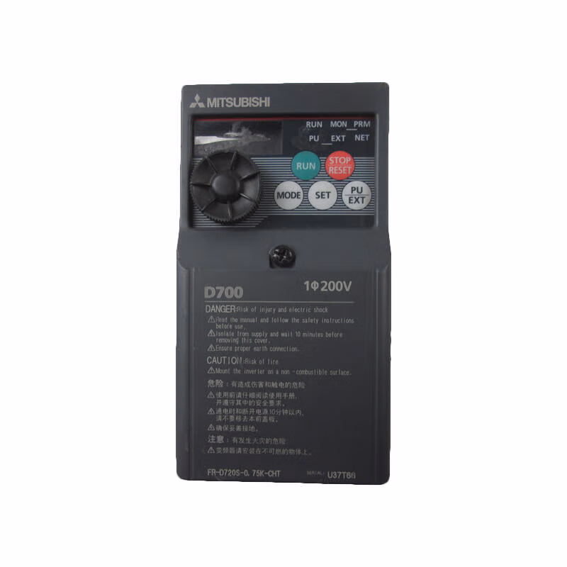 FR-D720S-0.75K-CHT | 三菱电机 简易型变频器 0.75kW 单相 AC200-240V