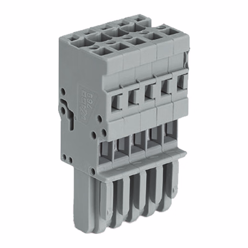 769-114 | 万可(WAGO) 1线孔型插头,4mm²,额定电流32A,弹簧连接,14极